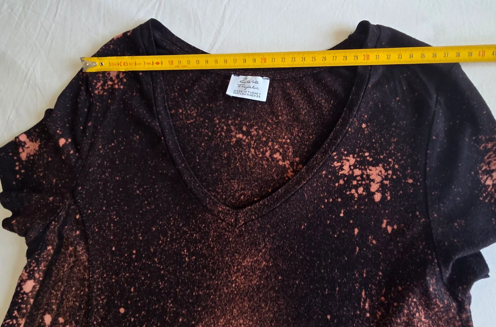 Vestido negro medio lavado efecto blanqueado M 38 Zara Trafaluc – photo 6
